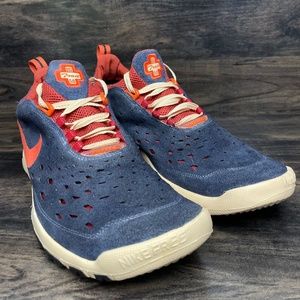 Nike Free Run Trail Blue-Orange Sneakers Mens Sz US 14 CW5814-400 Excellent Cond